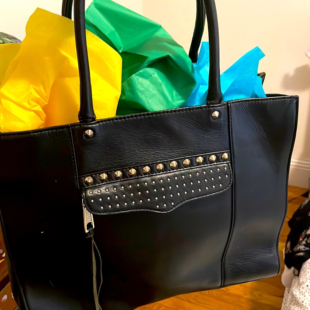 Rebecca Minkoff studded leather work bag